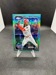 2024 Topps Pro Debut - Chrome Emaarion Boyd #PDC-2 Aqua Refractor 46/75 (RC) - Picture 1 of 7