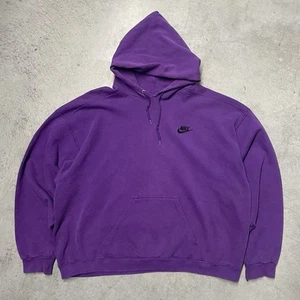 Sudadera con Capucha Swoosh Spellout Vintage Años 90 Nike Adulto XXL Cuadrada Bordada Púrpura EE. UU. - Imagen 1 de 24