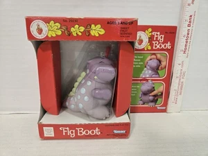 Neu im Karton Vintage Fig Boot lila Dinosaurier Erdbeere Shortcake Kenner 1984 KOSTENLOSER VERSAND - Bild 1 von 15