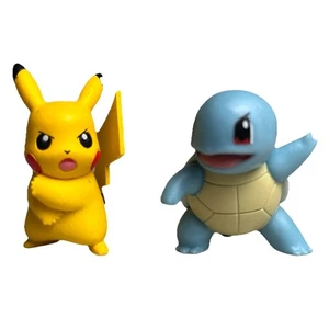 Pokemon Squirtle Pikachu Mini Figur Tomy Nintendo Spielzeug Sammlerstück Anime 1,5" - Bild 1 von 17