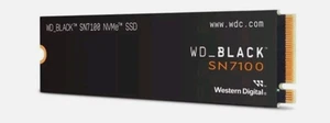WD Black SN7100 1TB M.2 SSD PCIe 4.0 für PC Laptop Computer Sony PS5 + Kühlkörper - Bild 1 von 2