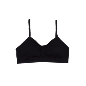 MaidenformGirlsSeamless Ruched Crop BraBlackLarge - Picture 1 of 1