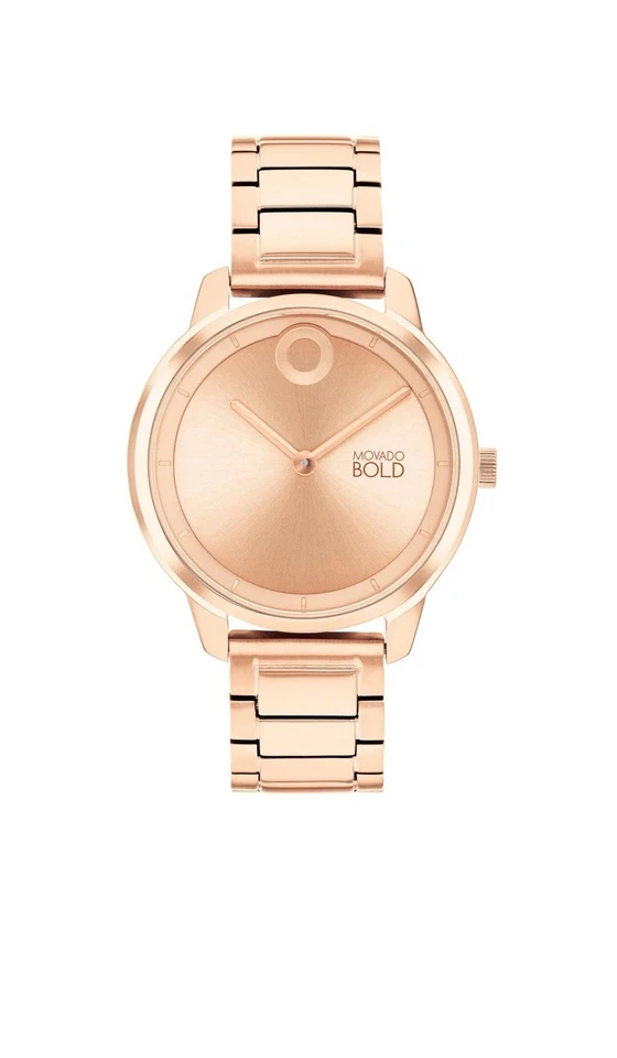 Nuevo reloj pulsera Movado Bold para mujer Element oro rosa 34 mm 3600979 Foto 1 de 4