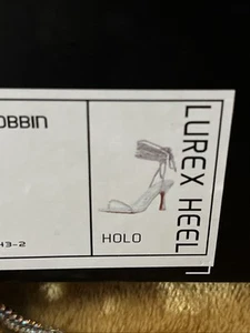 Cape Robbin Lurex Holo Heels Size 11 - Picture 1 of 6