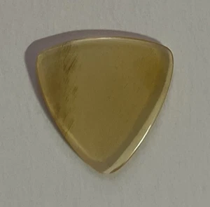 2 mm dick beige Wasserbüffelhorn Plektrum 31 mm Seiten Gitarre Bass Sexto Oud Bozouki - Bild 1 von 2