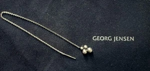 Georg Jensen Moonlight Grapes Threader Earring Sterling Silver NB: One Only - Picture 1 of 10