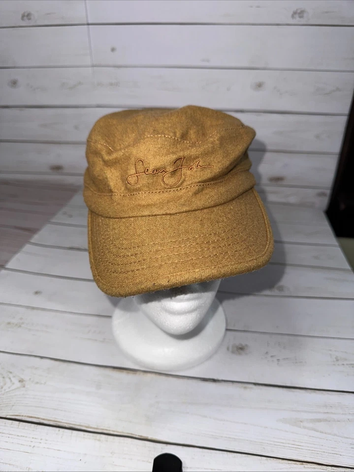 Sean John Cadet крышка мужской большой коричневый военного стиля шерсти с подкладкой поле шляпа резинке - Изображение 1 из 4