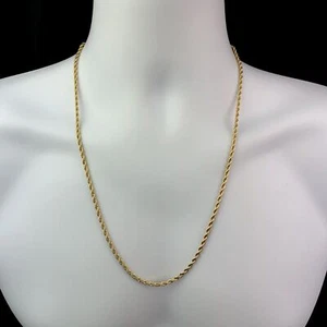 Gold Seil Kette Halskette 24" / 18k gestempelt Gold Filled Halskette - Bild 1 von 5