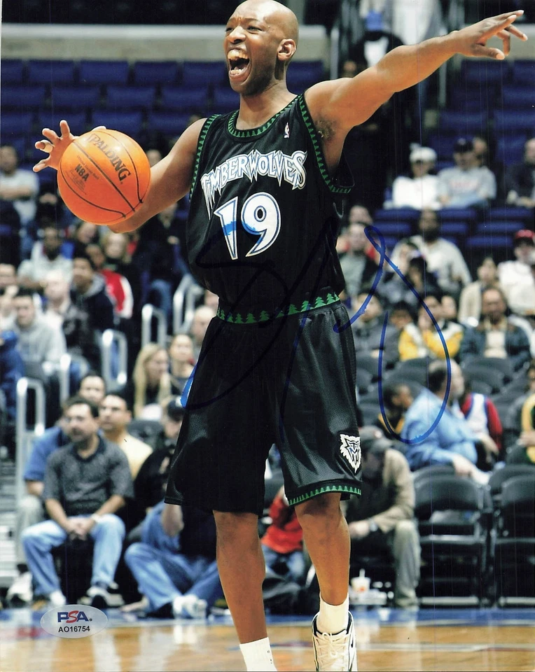 Foto firmada por Sam Cassell 8x10 PSA/DNA Minnesota Timberwolves autografiada Foto 1 de 1
