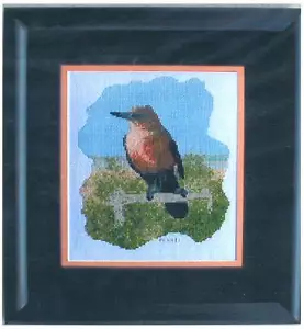 Hermosos Hilos Agujas EL OYENTE Tabla de Punto de Cruz Pájaro/Salmos 64:1 - Imagen 1 de 2