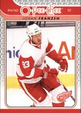 2009-10 O-Pee-Chee Red Wings Hockey Card #140 Johan Franzen