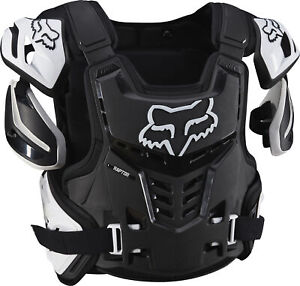 Fox Racing Raptor CE Mens MX Offroad Chest Protector Black/White
