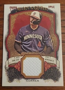2024 Topps Allen & Ginter Relic #AGR-CC Carlos Correa Game-Used Minnesota Twins - Picture 1 of 2
