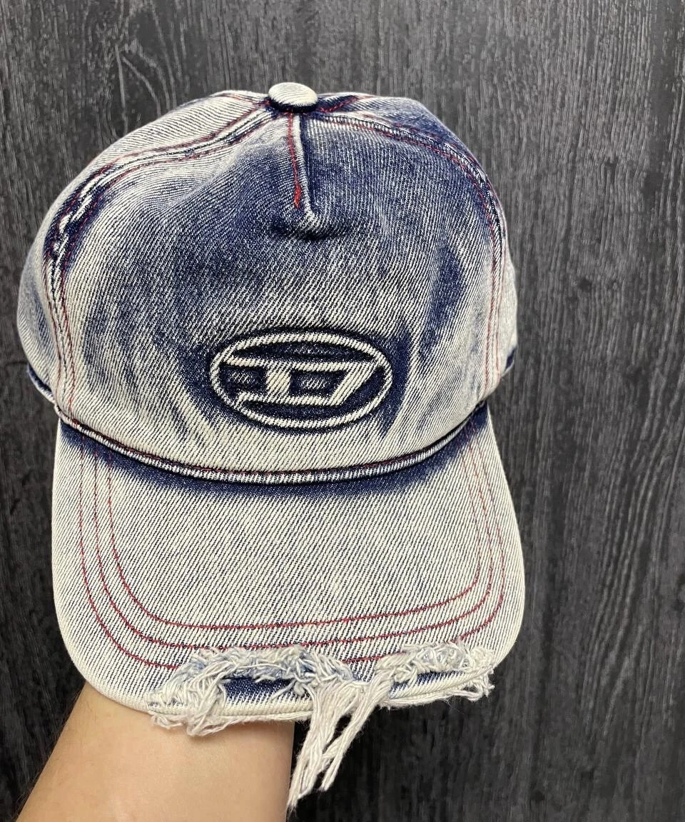 Layop Vintage Washed Denim Baseball Cap - Adjustable Unisex Hat With Diesel Brothers Style