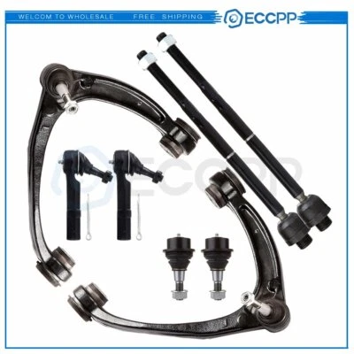 Brazos de control delanteros 8 piezas varillas de amarre rótulas para Chevrolet Tahoe 2007-2009 2010 Foto 1 de 4