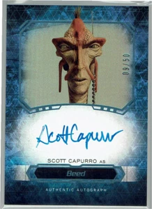 Star Wars Masterwork 2015 Topps Auto Autograph Scott Capurro as Beed #09/50 - Picture 1 of 1