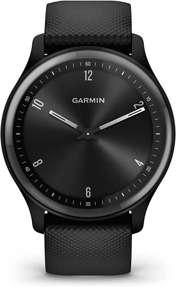 Garmin vívomove Sport 40mm Cassa Nera con Cinturino Nero in Silicone GPS Orologio Intelligente (010-02566-00)