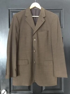 yves saint Laurent YSL Made In Italy Vintage 90’s Brown Single Breasted Blazer. - Picture 1 of 15