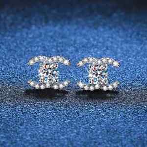 1.50CT D Color GRA Moissanite Stud Earrings Small Fragrant Style S925 Silver