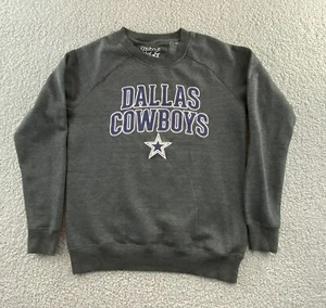 Cowboys Her Style NFL Dallas Cowboys Sweatshirt Womens Medium Crewneck Gray - Picture 1 of 9
