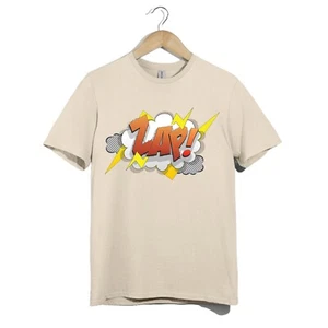 Zap Comic T-Shirt | Pop Art Lightning Explosion Graphic Tee Retro Unisex Style - Picture 1 of 20