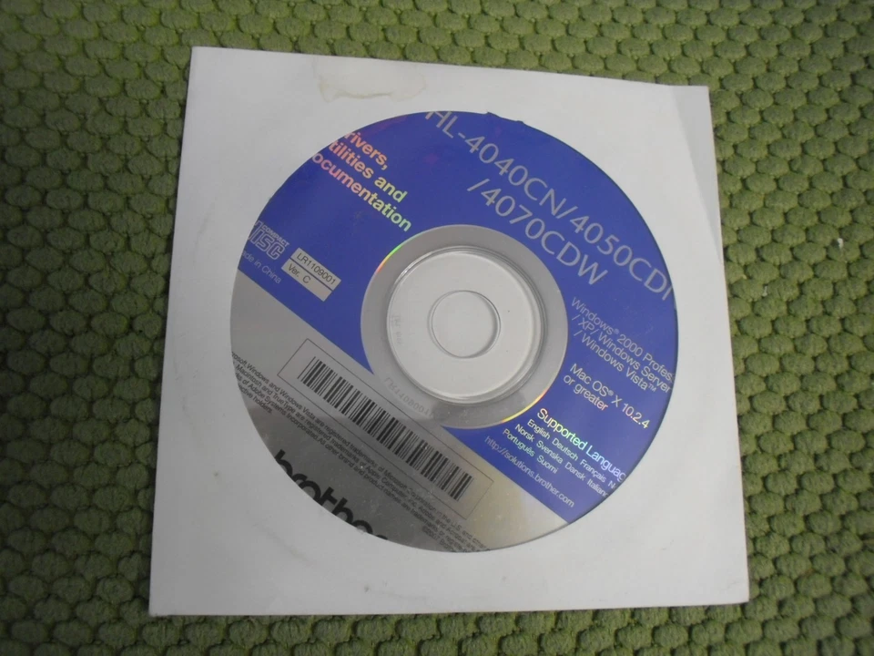 Genuine Brother HL-4040CN HL-4050CDN Printer CD Software Drivers Utilities  - Image 1 of 1