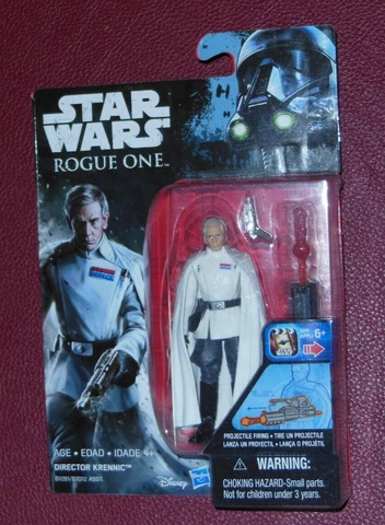 STAR WARS Rogue One IMPERIAL DIRECTOR KRENNIC 3.75" Hasbro Action Figure 2016 Cover