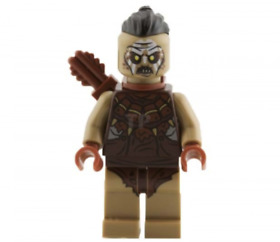 Lego Hunter Orc with Top Knot and Quiver 79016 The Hobbit Minifigure 