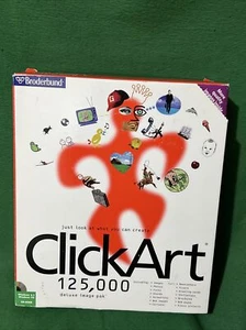 Click Art 125,000 Print Shop Deluxe Images ClickArt Animations Photos Sounds. - Picture 1 of 7