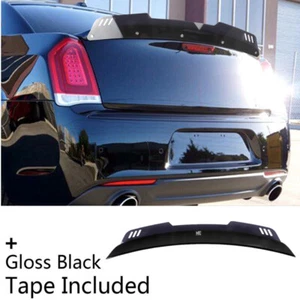 2 Piece Fit For CHRYSLER 300 300c 300s Wicker Bill Spoiler Rear Wing 2011-2023 - Picture 1 of 16