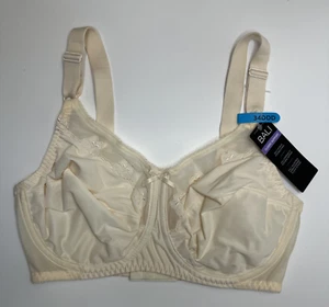 Sujetador con aros Bali flor cobertura completa 34DDD floral espalda en U para mujer 0180 marfil - Imagen 1 de 9