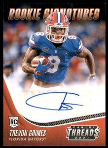 2021 Chronicles Draft Picks Threads Rookie Signatures Orange #45 Trevon Grimes