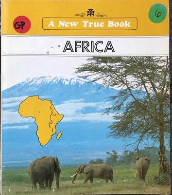 A New True Book Africa D. V. Georges HTF VTG Childrens Press TPB 1986 Geography - Image 1 of 3
