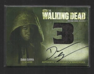 AM8 DANAI GURIRA THE WALKING DEAD SEASON 3 AUTOGRAPH WARDROBE CARD MICHONNE - Picture 1 of 2