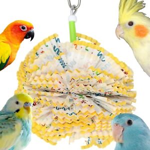 1791 PAPER PUFF BONKA BIRD TOYS foraging parrot toy cages shred cockatiel budgie