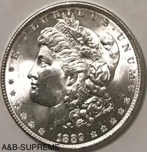 1889 Morgan Dollar From OBW Estate Roll Choice-Gem Bu Uncirculated 90% Silver - Picture 1 of 8