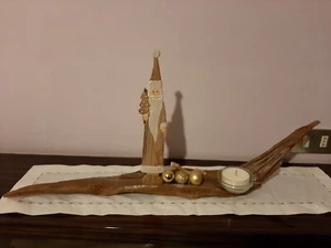 Sopprammobile Natalizio Con Legno Di Mare - Foto 1 di 7