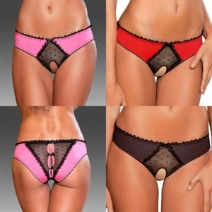 Mutandine culotte in pizzo senza cavallo 1 pz taglie forti mutandine aperte dietro donna intime und - Foto 1 di 15