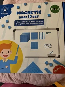 New Learning Resources Giant Magnetic Base 10 Set Visual Math Education STEM - Picture 1 of 1