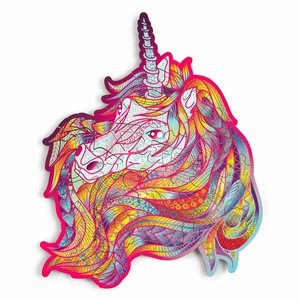 Wood Trick Blue Blaze Unicorn 21 Piece Wooden Jigsaw (WT62)