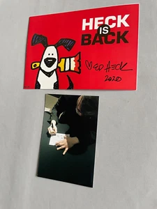ED HECK 'Pop Art' tarjeta de galería firmada en persona 15x21 autógrafo RAREZA + foto - Imagen 1 de 1