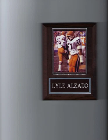 LYLE ALZADO PLAQUE CLEVELAND BROWNS FOOTBALL NFL Cover