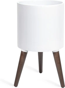 10 Inch Planter Pot with Stand, Mid-Century Tall Plant Pot with Legs for Indoor - Picture 1 of 7