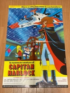 Space Pirate Captain Harlock 1970s Vintage Original Movie Promotion Poster - Picture 1 of 1