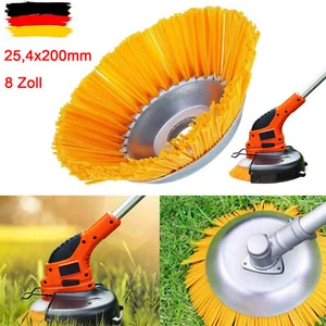 Für Stihl Motorsense Freischneider Unkrautbürste Mähkopf 25,4x200mm 8 Zoll NEU - Bild 1 von 14