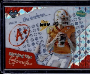 2024 Bowman U Best Nico Iamaleava Making the Grade Red Geometric Refractor 06/10 - Bild 1 von 2
