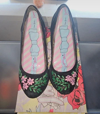 Irregular Choice zapatos de gamuza negros talla 6 Foto 1 de 4