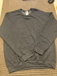 Gildan Heavy Blend Sweatshirt Erwachsene Größe Medium grau unbedruckt uni Rundhalsausschnitt - Bild 1 von 5