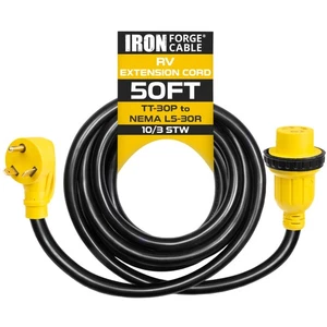 Iron Forge Cable 30 Amp RV Extension Cord 50 Ft - 10/3 STW - Bild 1 von 5