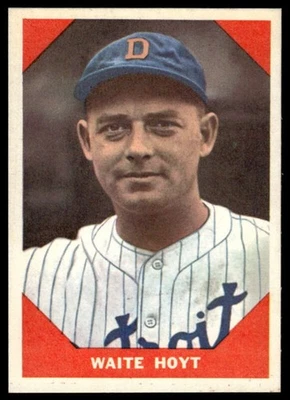 1960 FLEER BASEBALL GREATS WAITE HOYT 69 MINT BASEBALL DETROIT TIGERS - Image 1 of 2